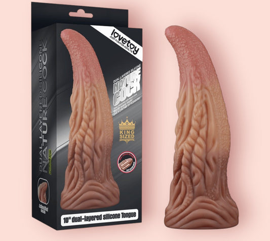 Dildo Dual Layered Tonque 25 cm