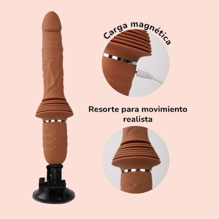 Dildo Impulsor Realista Flexia Raw Pro