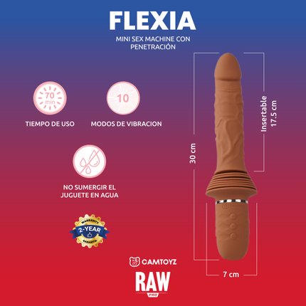 Dildo Impulsor Realista Flexia Raw Pro