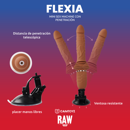 Dildo Impulsor Realista Flexia Raw Pro