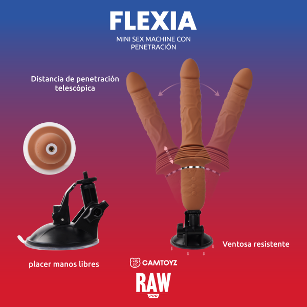 Dildo Impulsor Realista Flexia Raw Pro