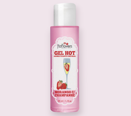 Lubricante Caliente Fresa con Champan 35 ml