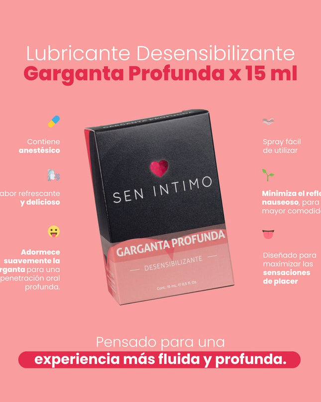 Lubricante Garganta Profunda Desensibilizante x 15ml Sen
