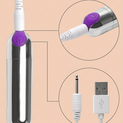 Bala Vibradora 10 velocidades Recargable