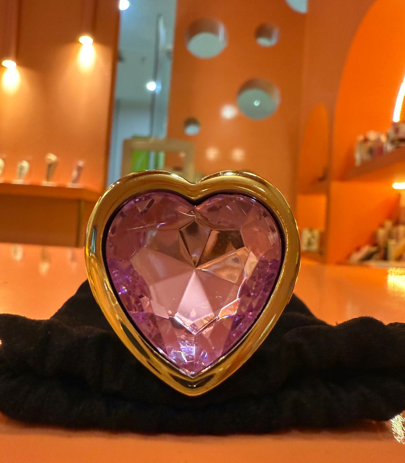 PLug Anal Dorado Corazon