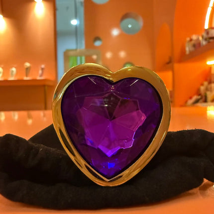 PLug Anal Dorado Corazon