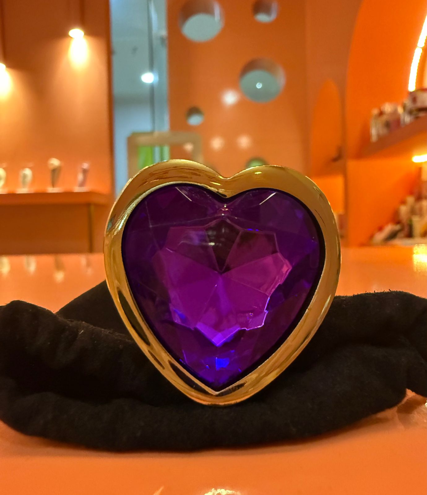 PLug Anal Dorado Corazon