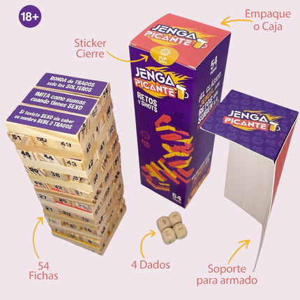 Juego Jenga Sex Grupal