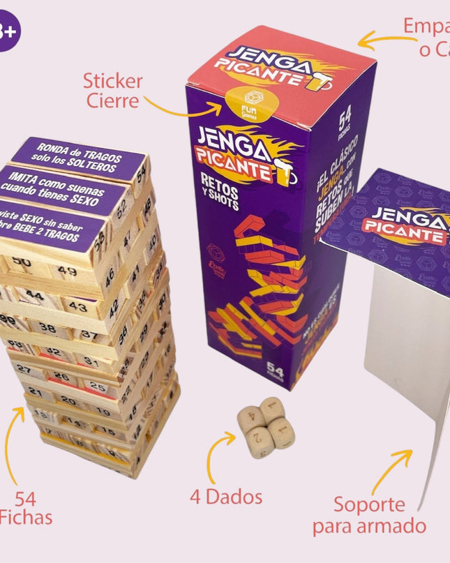 Juego Jenga Sex Grupal