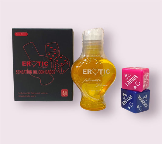 Lub. Intimo Caliente Erotic con Dados Sabor a Piña  50 ml