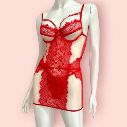 Lenceria Baby Doll Rojo Sexy Ref.76
