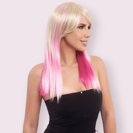 Peluca Nicol Lisa Rubio/Fucsia