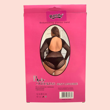 Body Bordo Curvy Malla 60536L
