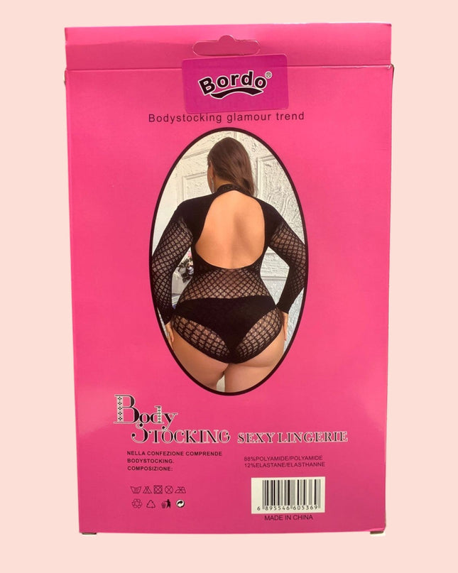 Body Bordo Curvy Malla 60536L