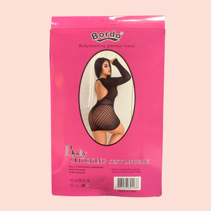 Body Bordo Malla Curvy 60223L