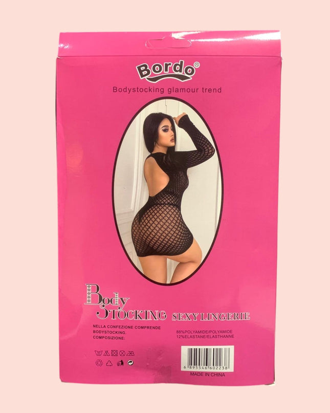 Body Bordo Malla Curvy 60223L