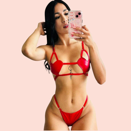 Conjunto Corazones Rojos Ref.66