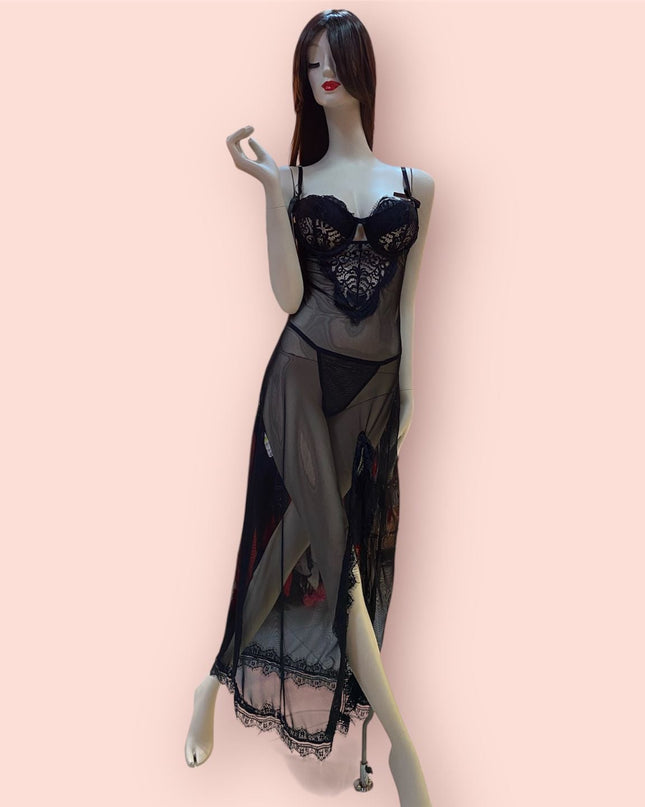 Baby Doll Largo Negro Ref.B45