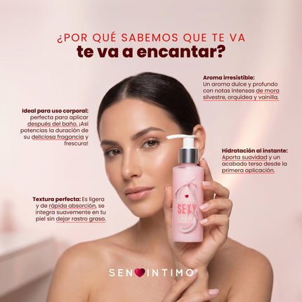 Crema Humectante Sexy con Attract 125ml – Sen Íntimo
