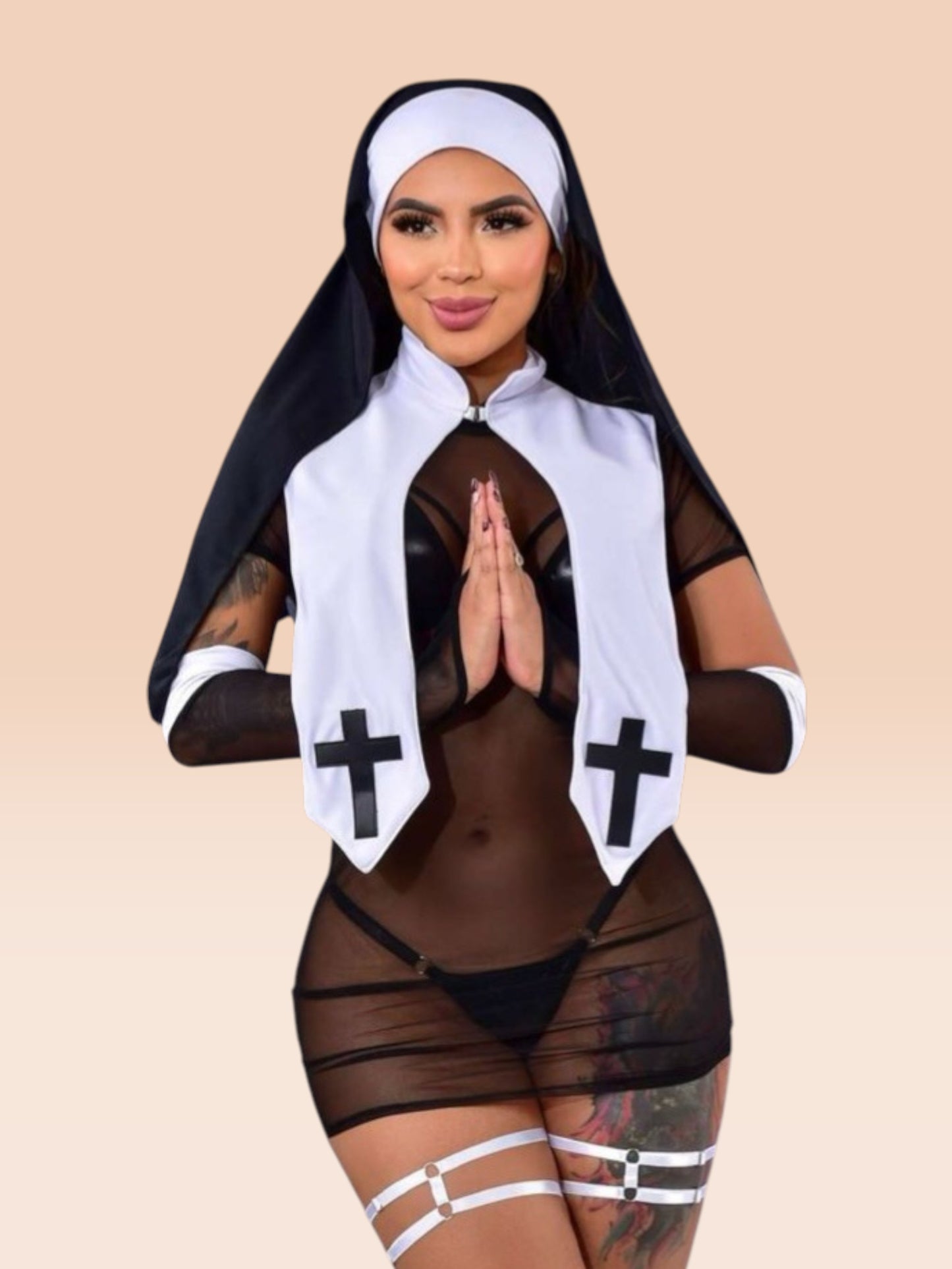 Disfraz Monja Rojo Ref. 157