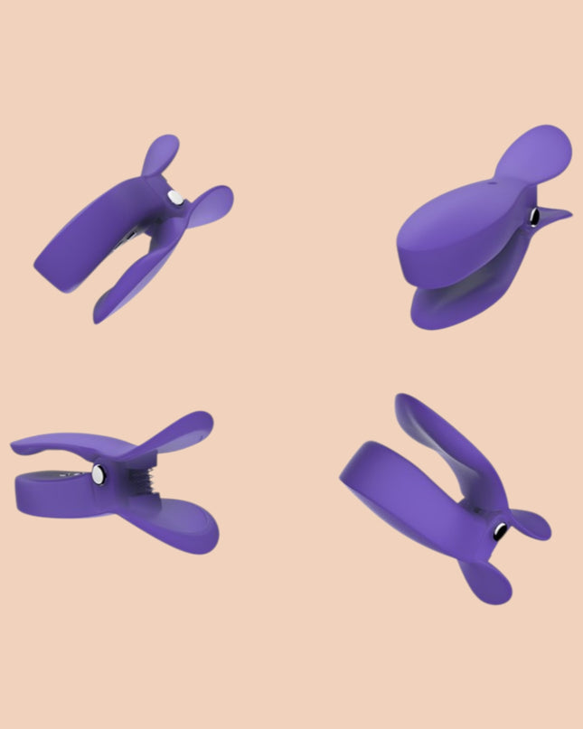 Estimulación Doble Love Breast Clip Shande
