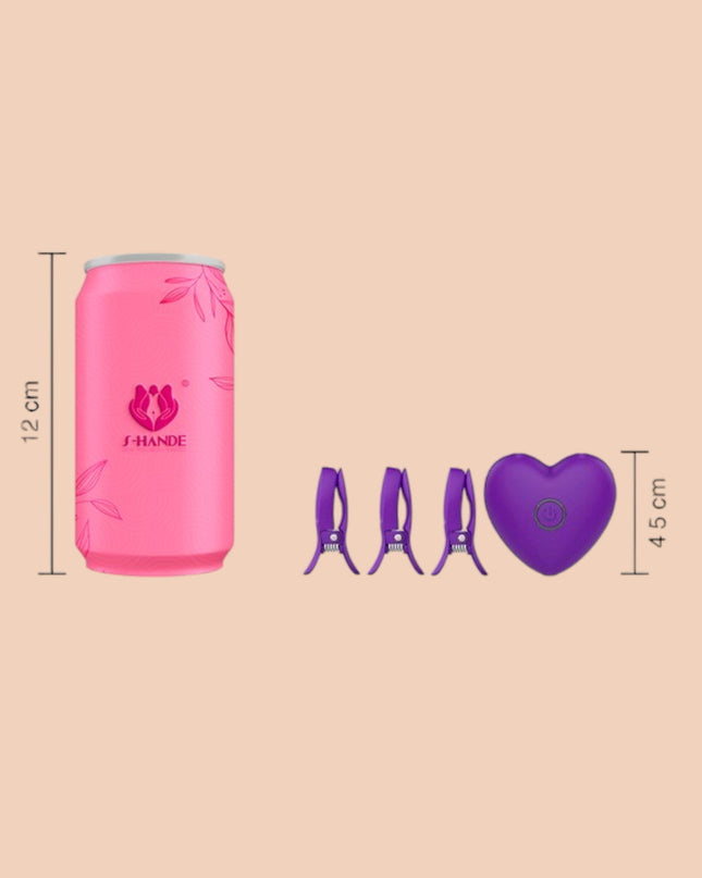 Estimulación Doble Love Breast Clip Shande