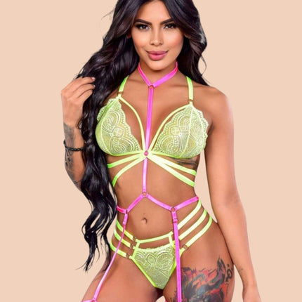 Conjunto Amarillo Fosforescente Ref.646