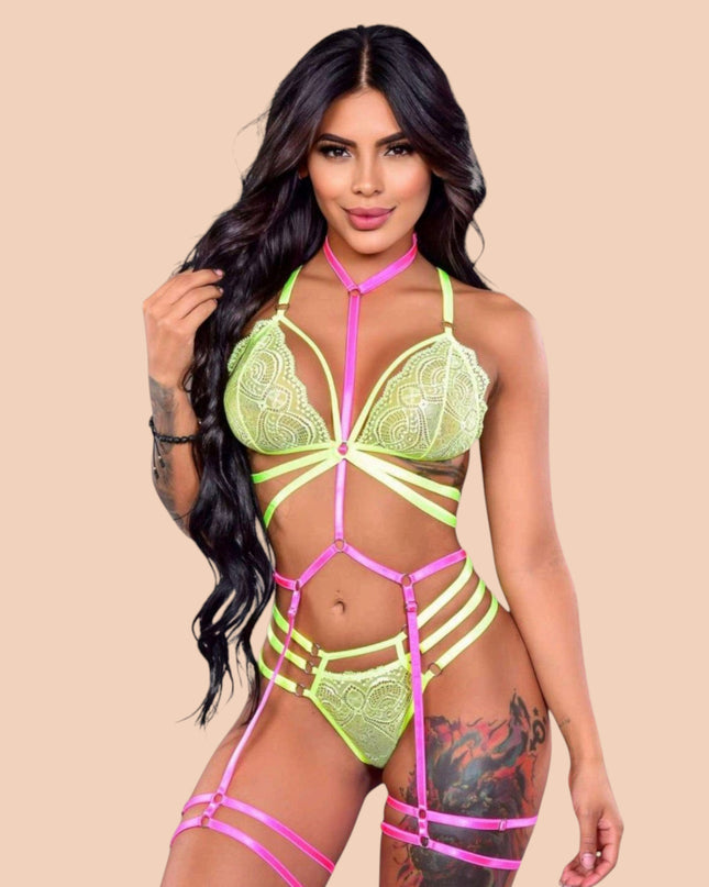 Conjunto Amarillo Fosforescente Ref.646