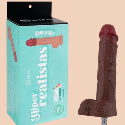 Dildo Brad Brown 22cm ELFO Compatible Con Lovense