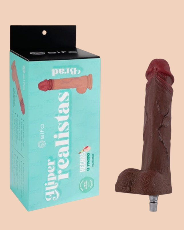 Dildo Brad Brown 22cm ELFO Compatible Con Lovense