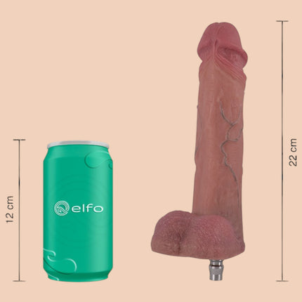 Dildo Brad Brown 22cm ELFO Compatible Con Lovense