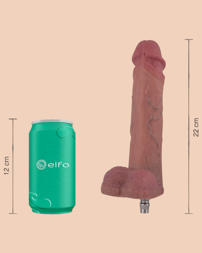 Dildo Brad Brown 22cm ELFO Compatible Con Lovense