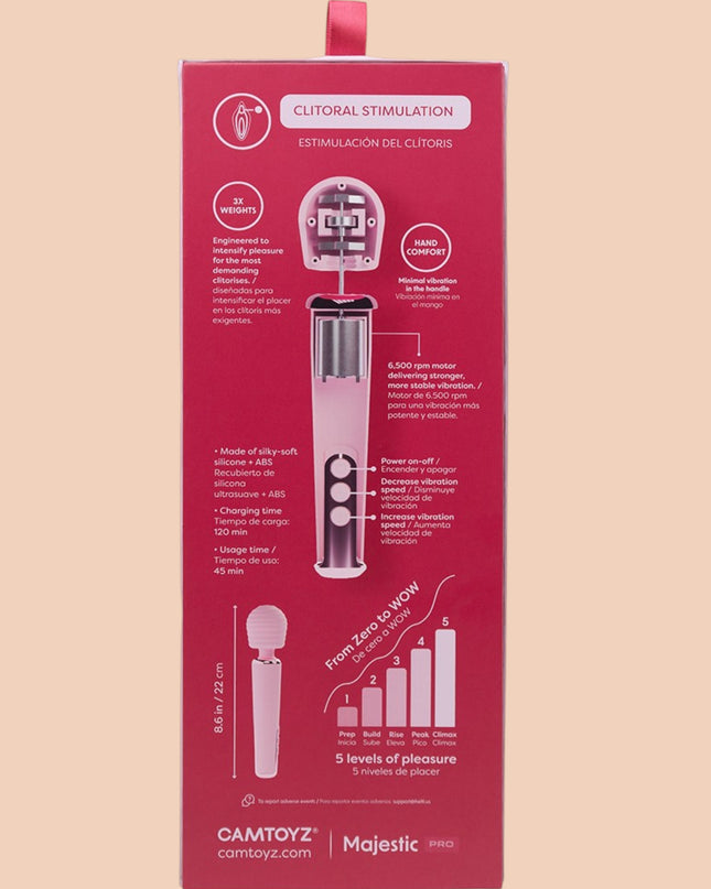 Intense vibrador Wand con App Camtoyz