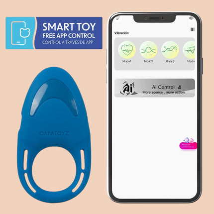 Flexring Anillo vibrador para el pene con App Camtoyz