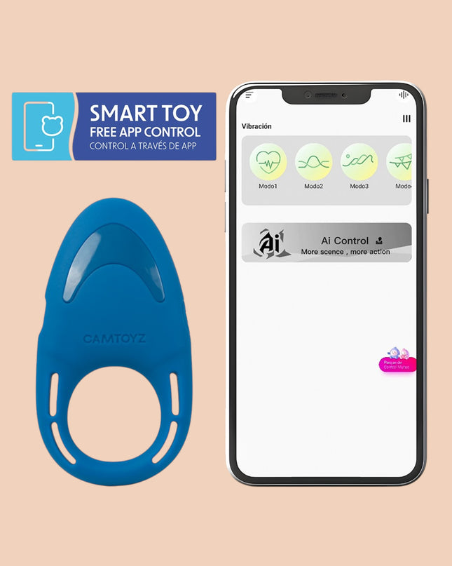 Flexring Anillo vibrador para el pene con App Camtoyz