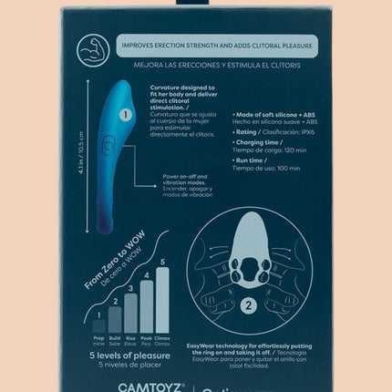 Flexring Anillo vibrador para el pene con App Camtoyz