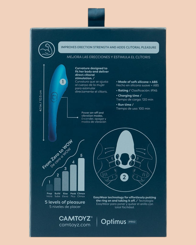Flexring Anillo vibrador para el pene con App Camtoyz