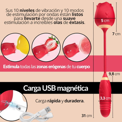 Vibrador flowers Succión/Penetración