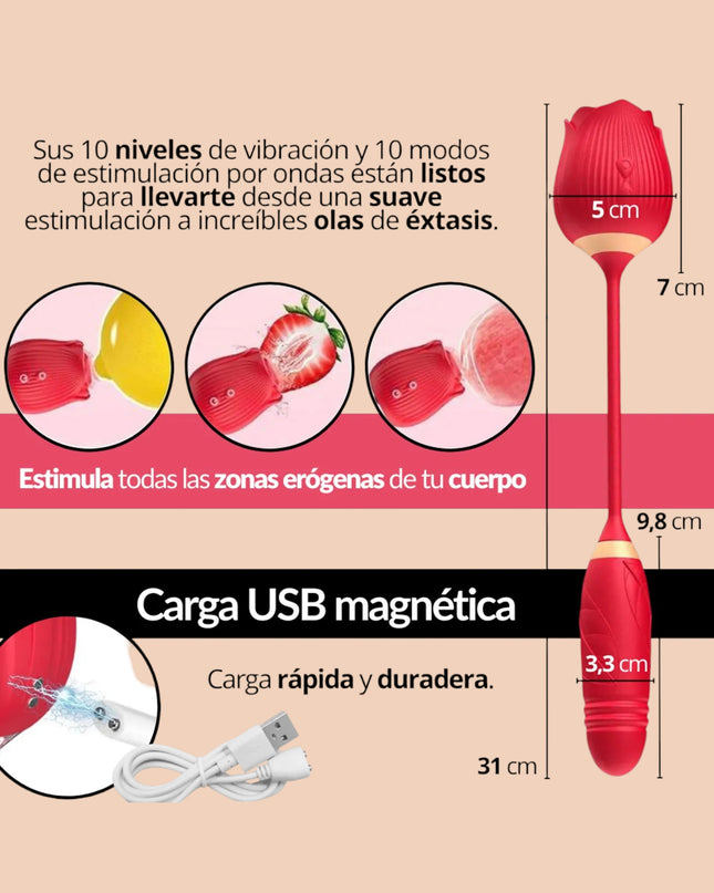 Vibrador flowers Succión/Penetración