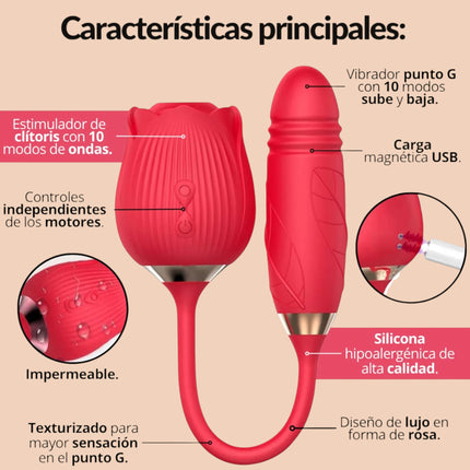Vibrador flowers Succión/Penetración