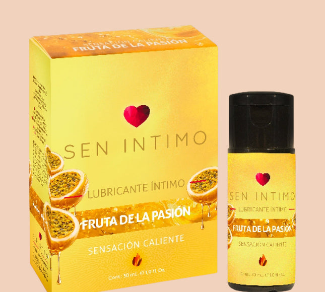 Lubricante Íntimo Caliente con Sabor a Maracuyá 30 ml – Sen Íntimo