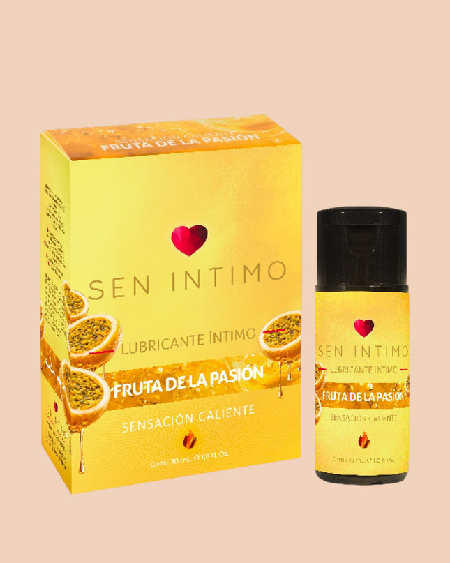 Lubricante Íntimo Caliente con Sabor a Maracuyá 30 ml – Sen Íntimo