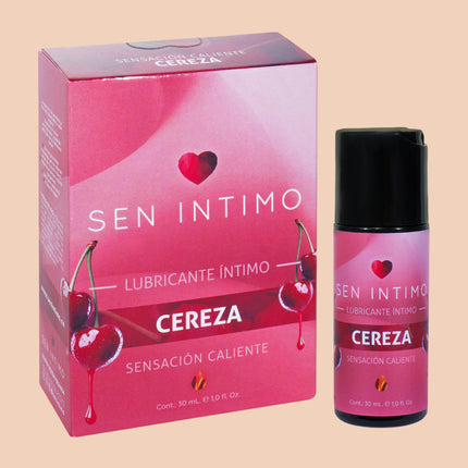 Lubricante Íntimo Caliente con Sabor a Cereza 30 ml – Sen Íntimo