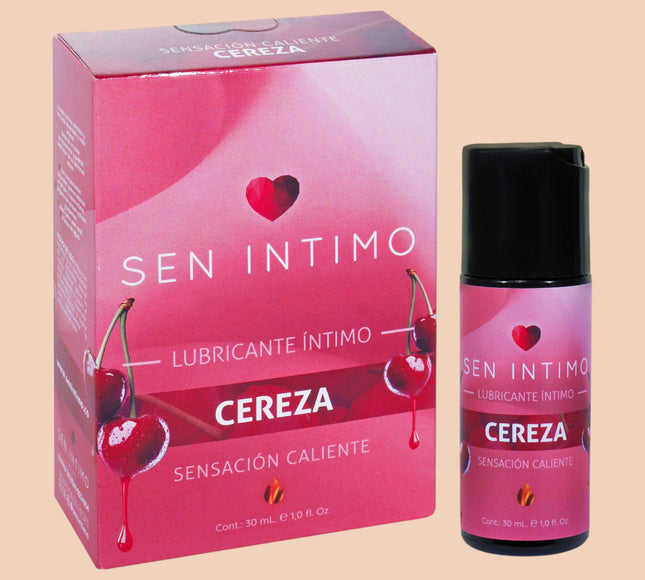 Lubricante Íntimo Caliente con Sabor a Cereza 30 ml – Sen Íntimo