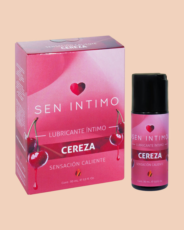 Lubricante Íntimo Caliente con Sabor a Cereza 30 ml – Sen Íntimo