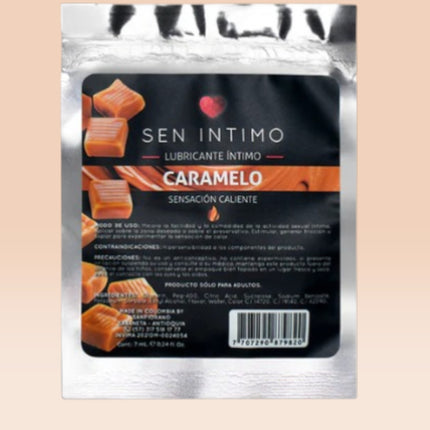 Sachet Lubricante Caliente Caramelo 7ml