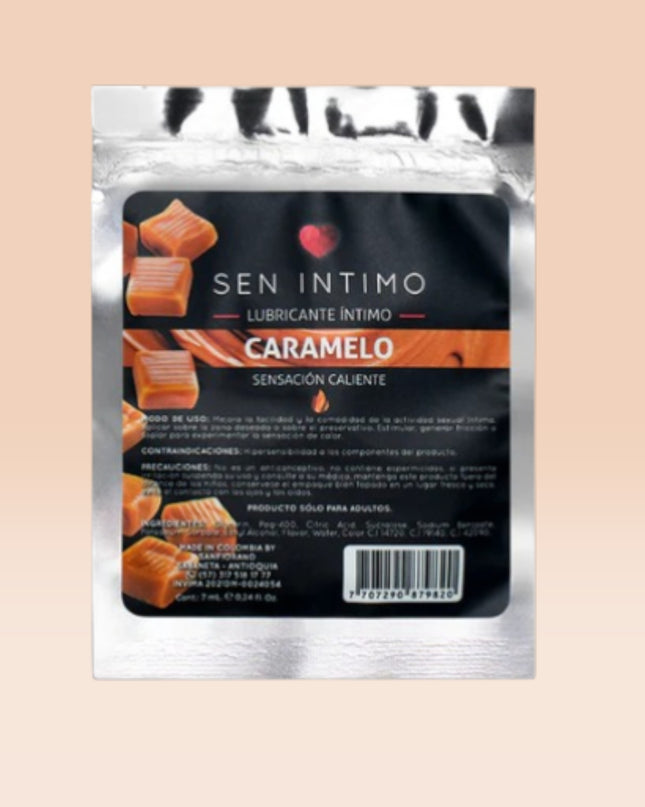 Sachet Lubricante Caliente Caramelo 7ml