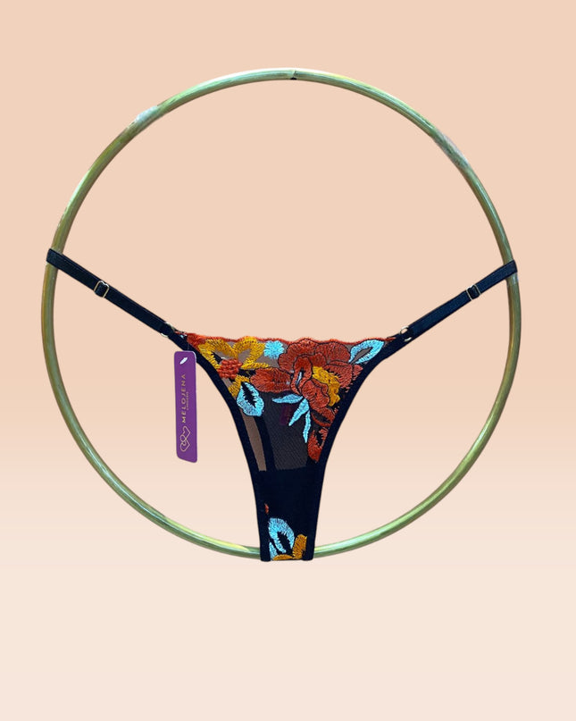 Panty Melojena Flor Roja/Amarillo