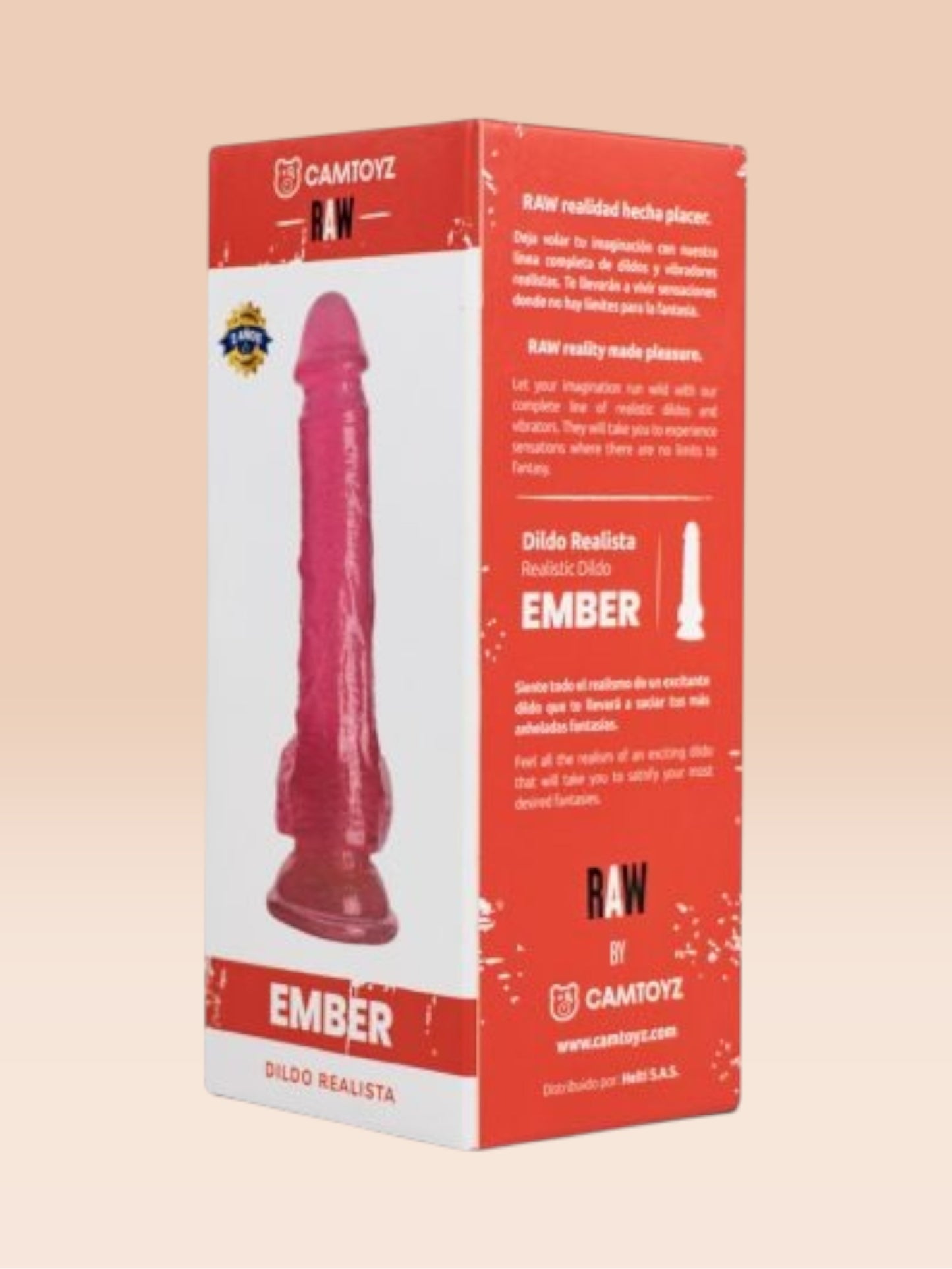 Dildo Ember Rosado 20.5 Cm