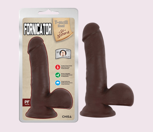 Dildo Fornicator Brown 19 cm